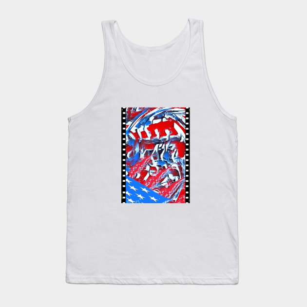 Stars n stripes graffiti love Tank Top by SilverPixieArt